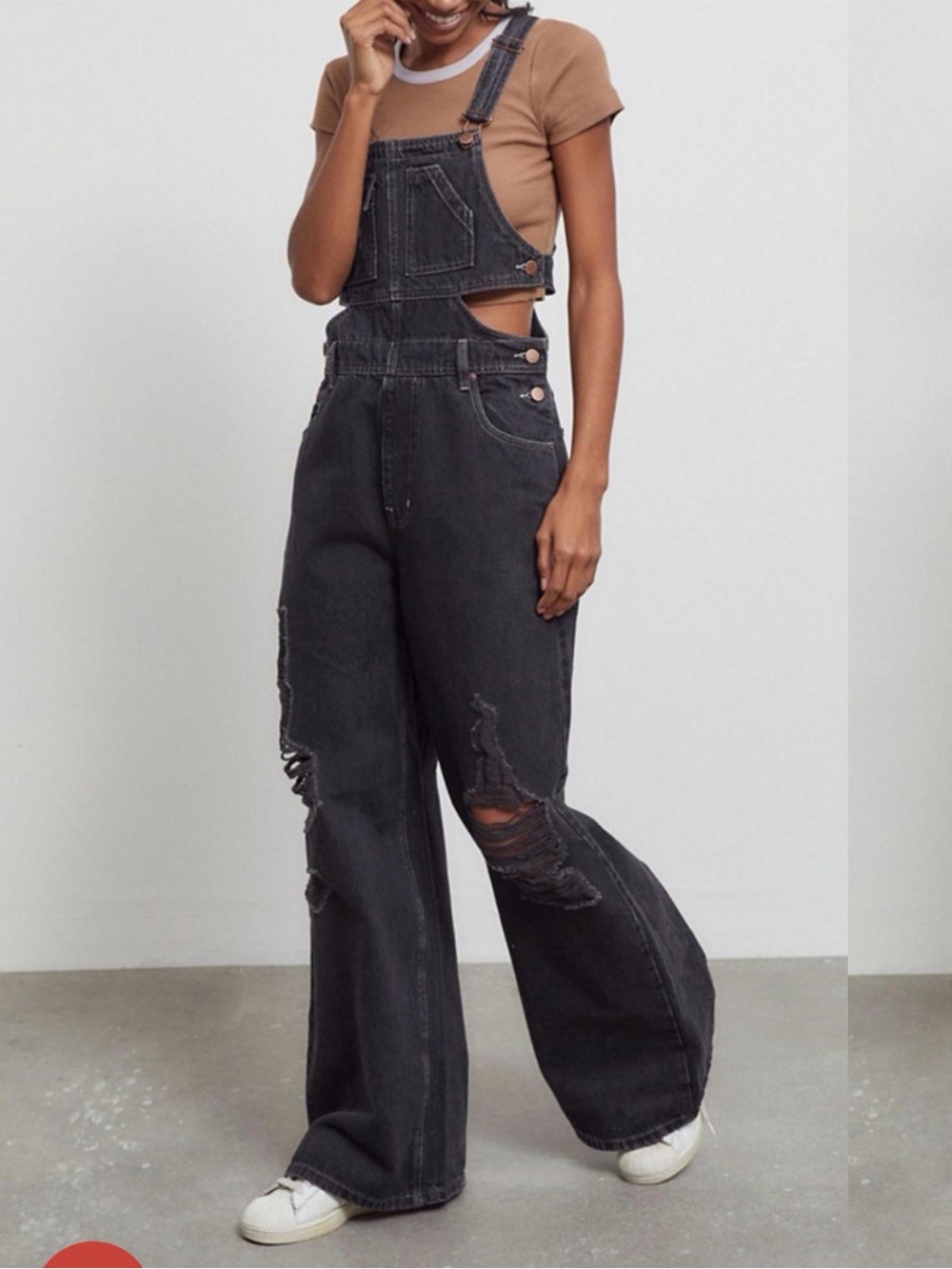 Loose denim jumpsuit with openings BDG by Urban Outfitters Sz S